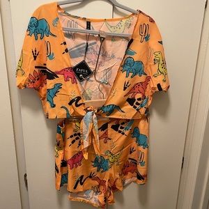 Crop top and shorts set